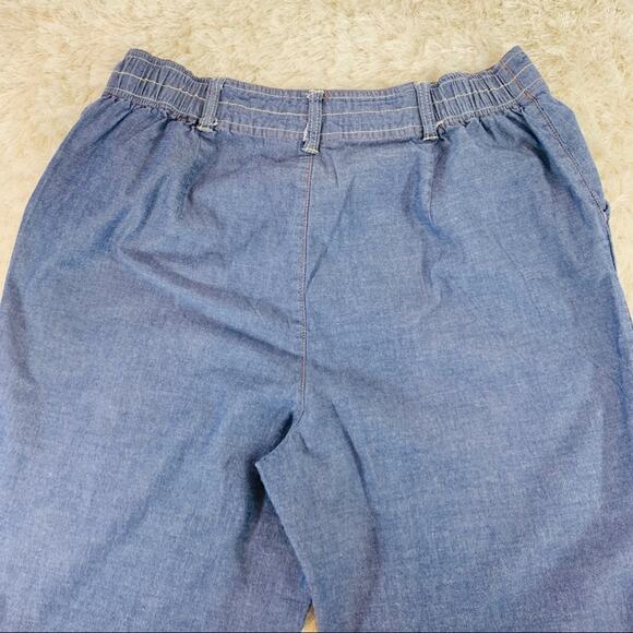 Denim & Co Denim Capri Chambray Sz Medium - Picture 5 of 6